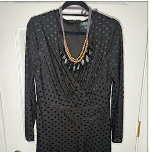 Lauren by Ralph Lauren Faux Wrap Dress